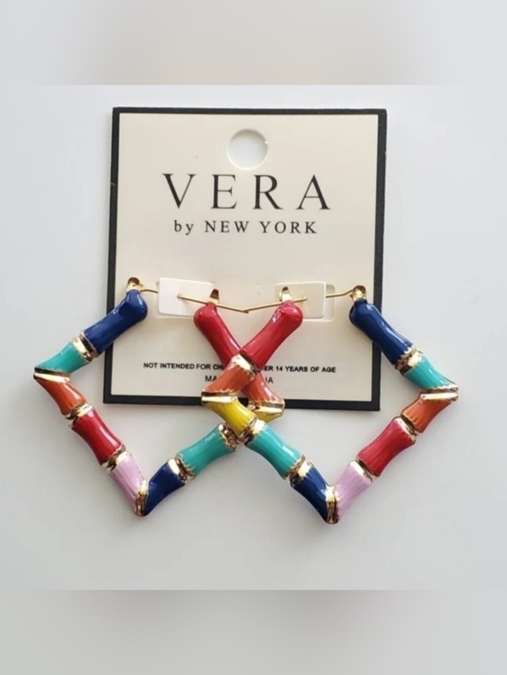Geometric Bamboo Style Earrings